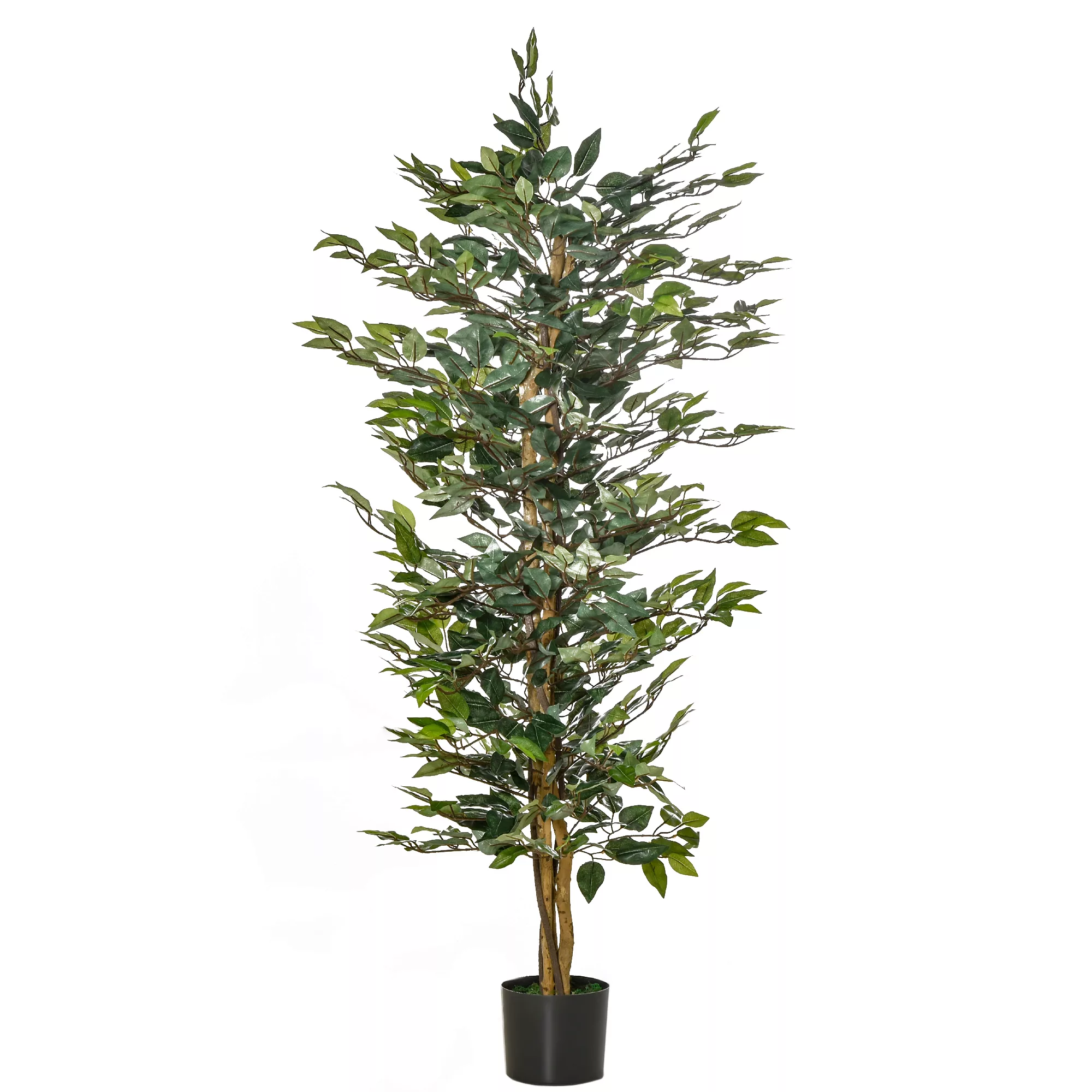 HOMCOM künstlicher Ficus-Baum  Dekorative Kunstpflanze, 150 cm, für Innen & günstig online kaufen