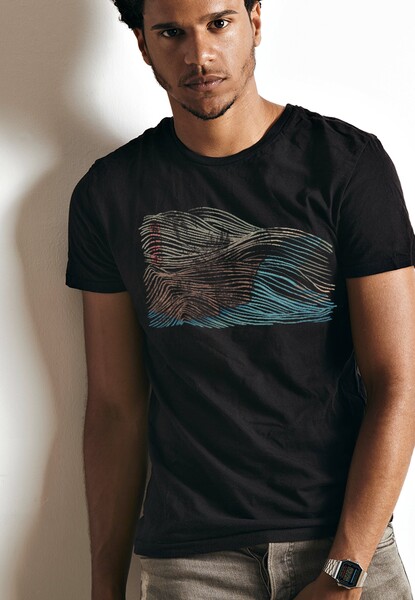 Biofair- Artdesign - Shirt / Smokey Waves günstig online kaufen