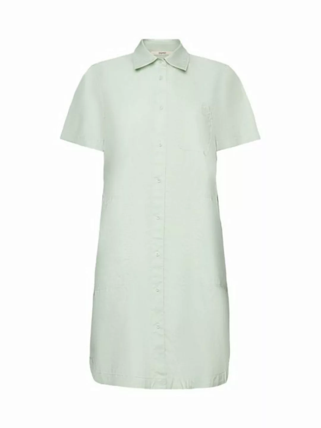 Esprit Minikleid Hemdblusenkleid in Mini-Länge, 100 % Baumwolle günstig online kaufen