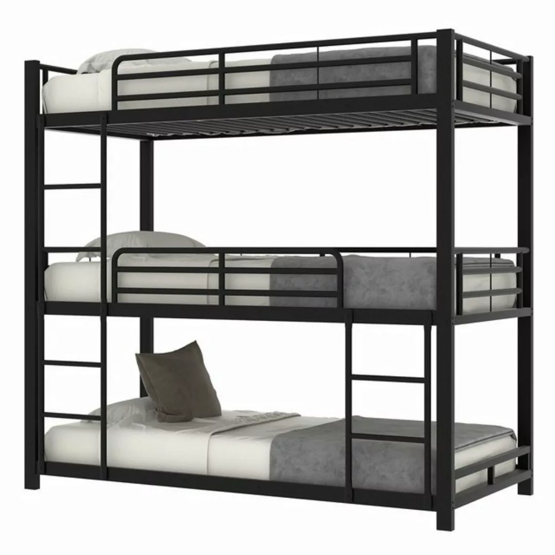 XDeer Etagenbett 90x200cm Bettgestell Metallbett,Etagenbett,Eisenbett, Drei günstig online kaufen