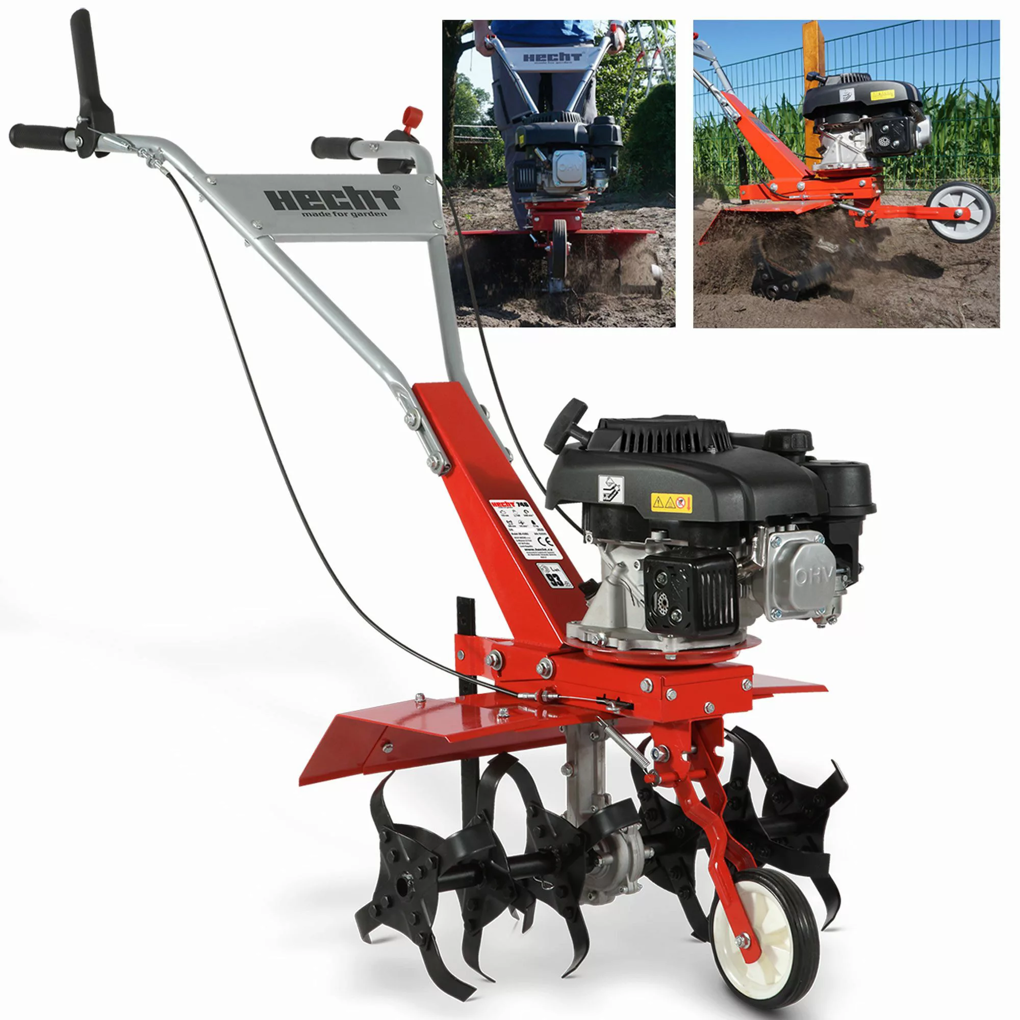 Hecht Benzinmotorhacke Gartenfräse 3,7 PS 24 günstig online kaufen