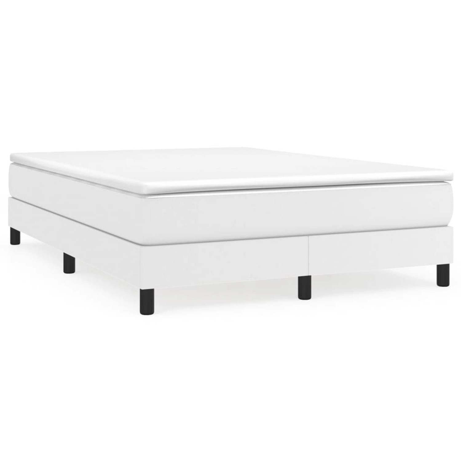 vidaXL Boxspringbett mit Matratze Grau 140x200 cm Kunstleder1380226 günstig online kaufen