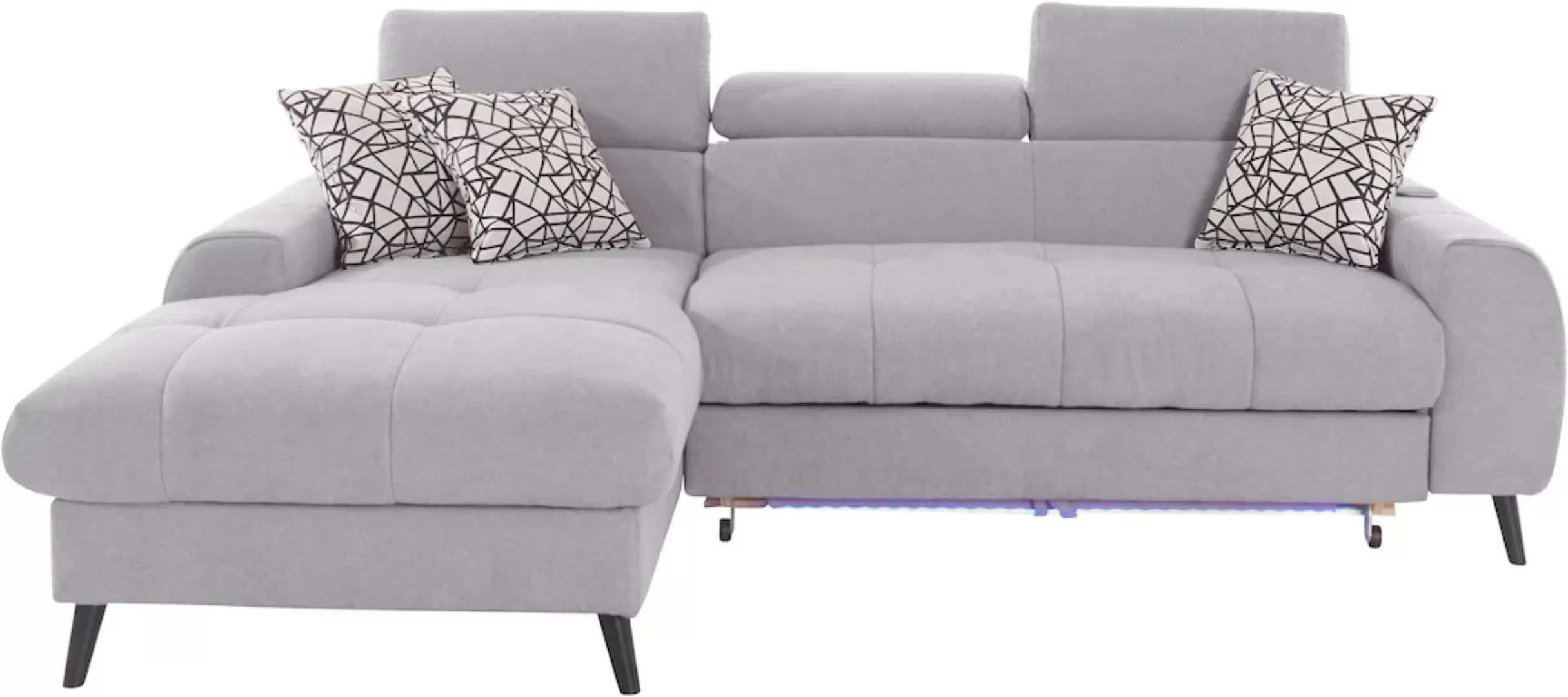 COTTA Ecksofa "Mia L-Form", 3-tlg.-Kissen-Set, Recamiere, wahlweise mit ode günstig online kaufen