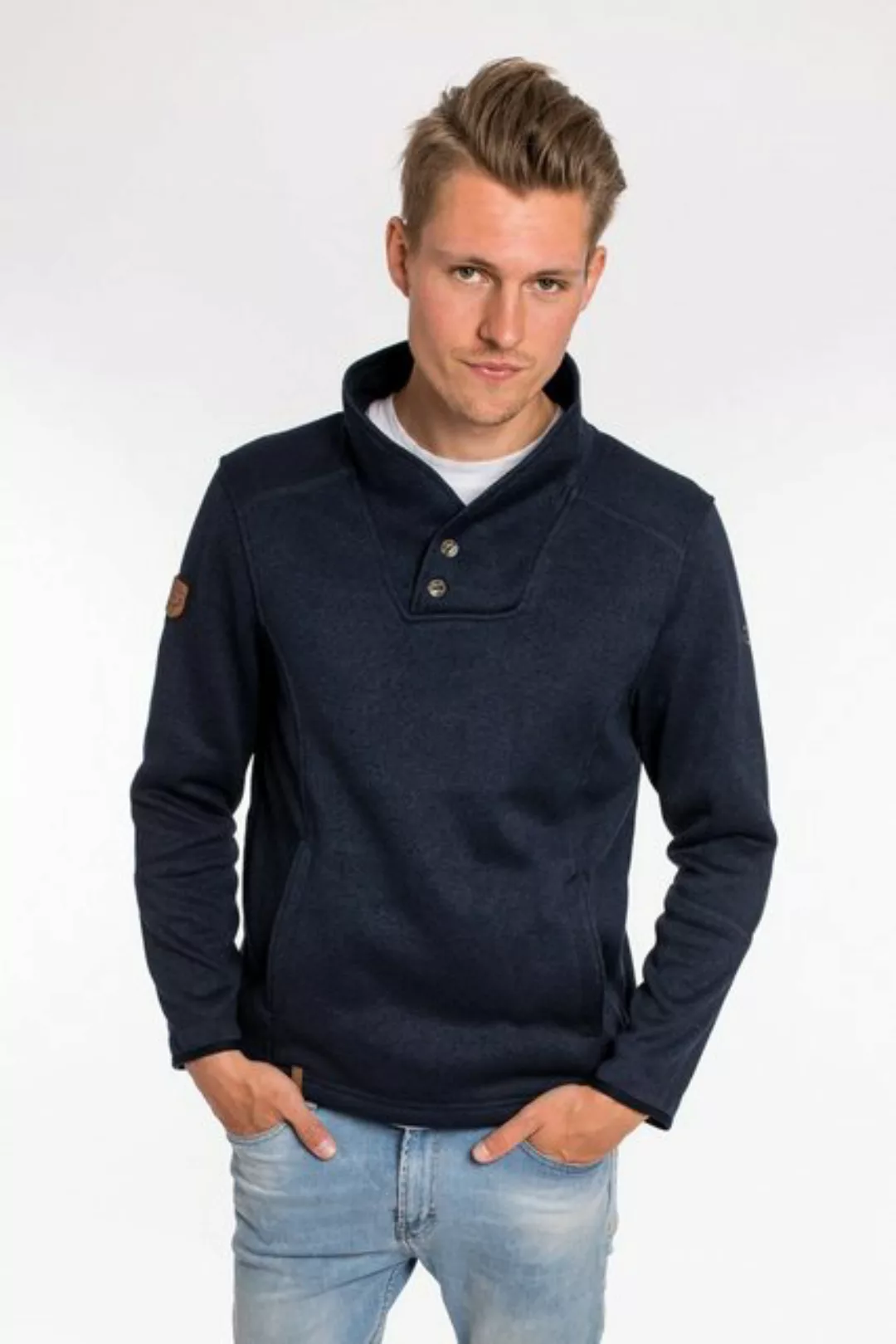 DEPROC Active Strickfleece-Pullover Feinstrick-Troyer HAYNESWOOD MEN CS mit günstig online kaufen