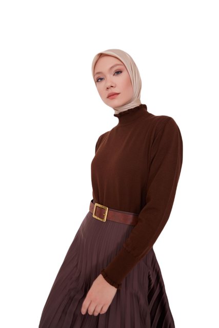 ARMİNE Langarmbluse Armine Pullover 23Kd2000 Braun günstig online kaufen