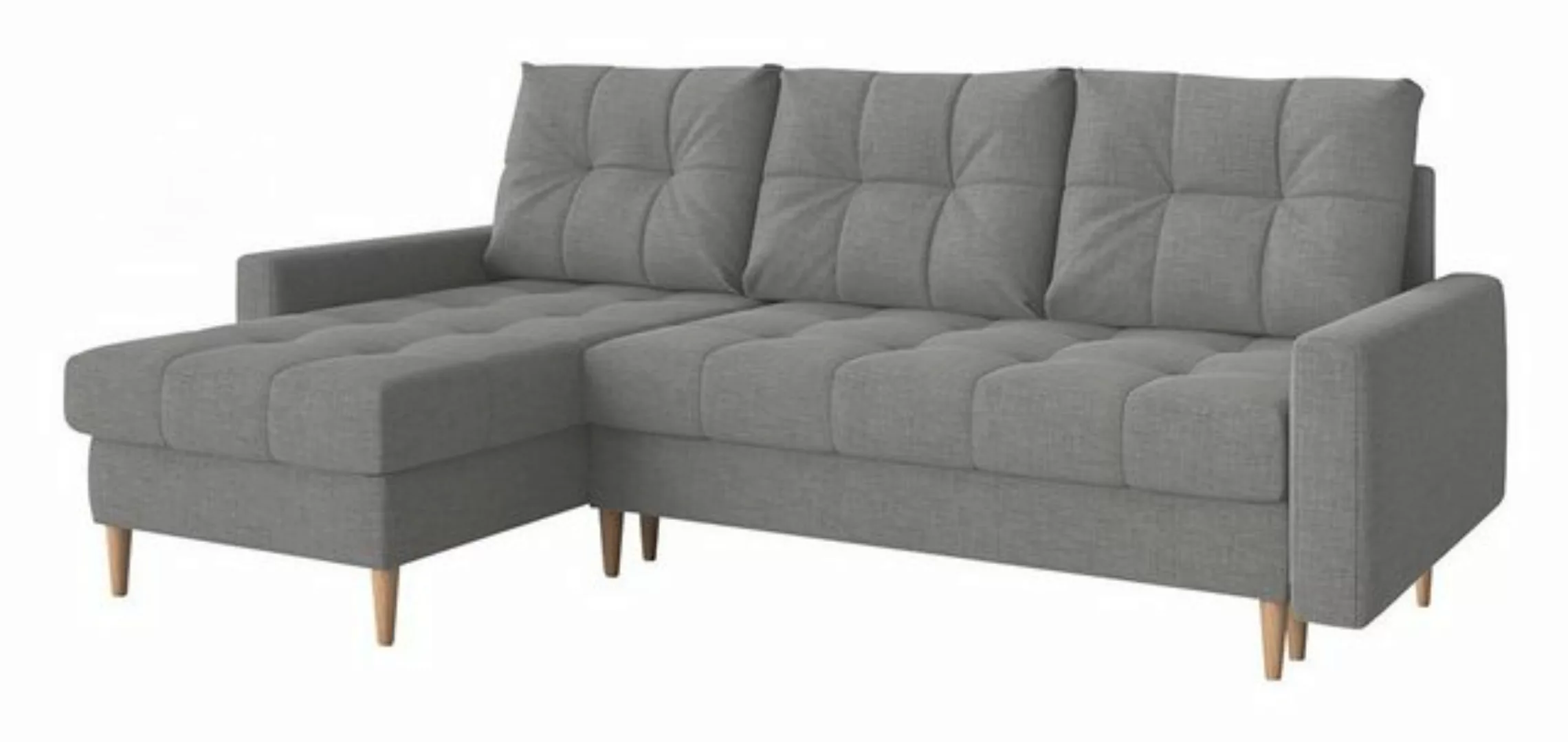 MKS MÖBEL Ecksofa Scandi, mit Schlaffunktion, Polstersofa mit Bettkasten günstig online kaufen