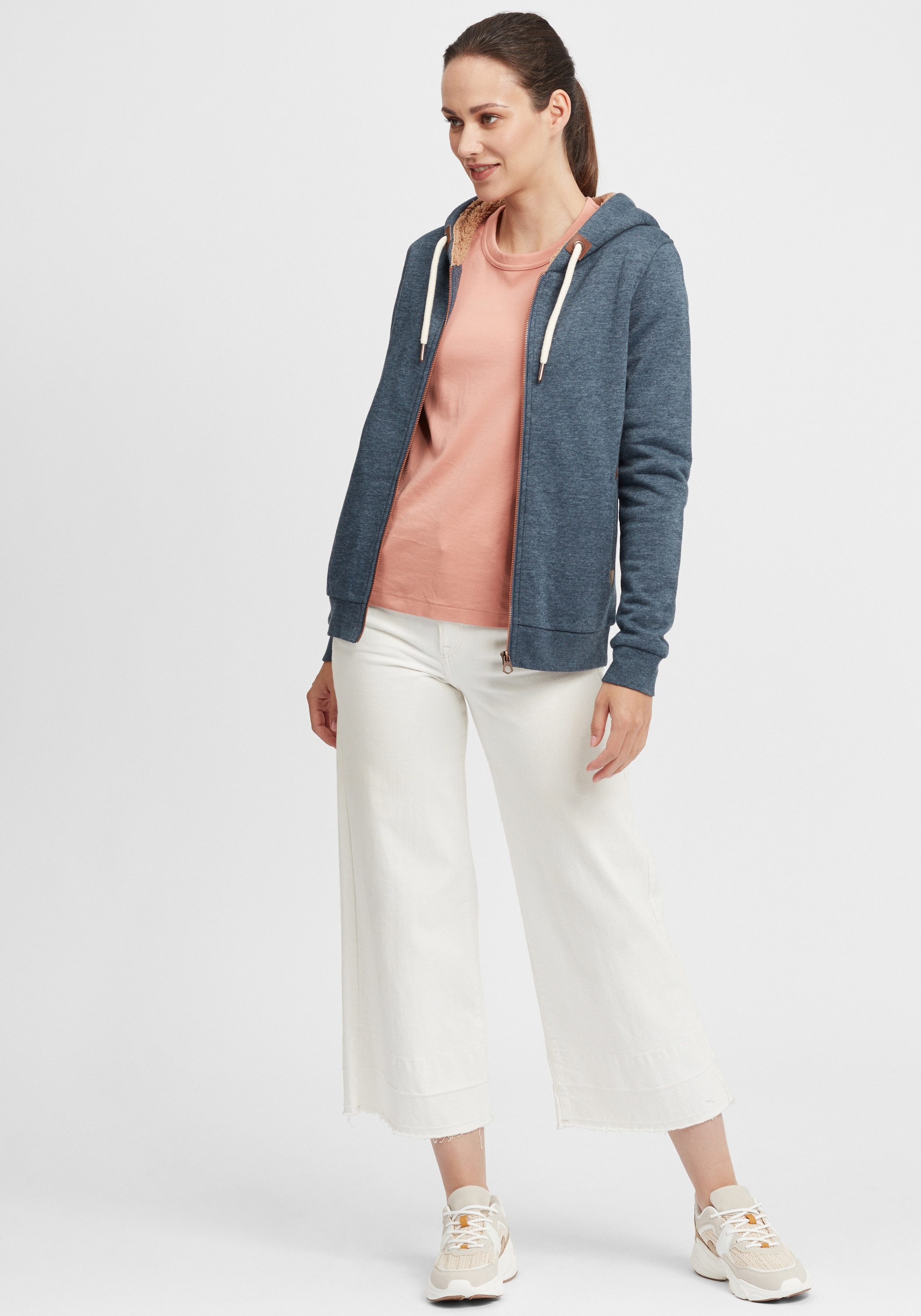 OXMO Kapuzensweatjacke OXVicky Pile Sweat Zip-Hoodie günstig online kaufen