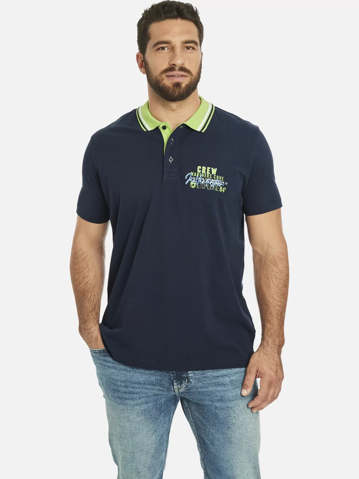 Jan Vanderstorm Poloshirt "Doppelpack Poloshirt TEOFIL" günstig online kaufen