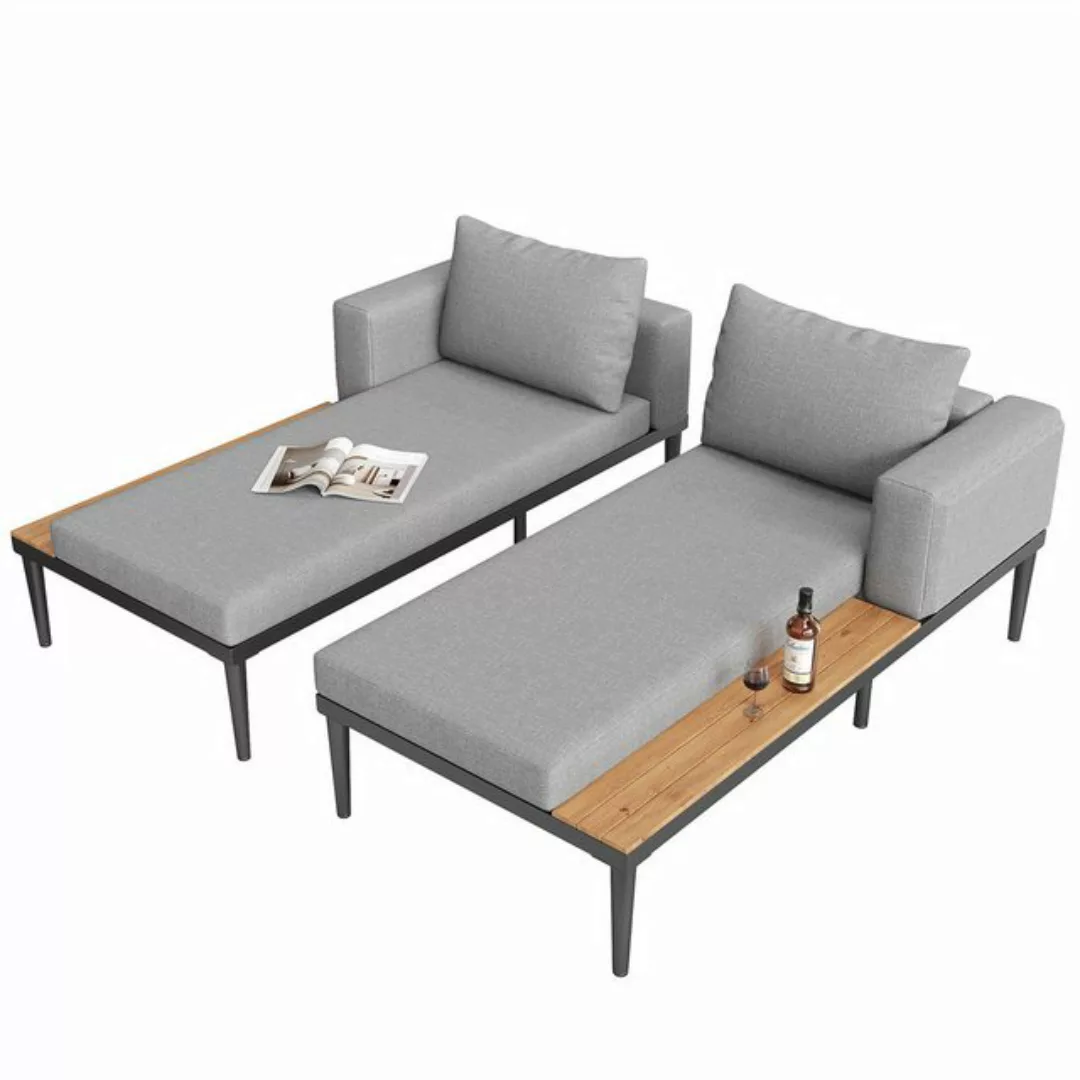 GLP Schlafsofa Doppel-Liegestuhl Sun Lounger Multifunktionales Liegestuhl m günstig online kaufen