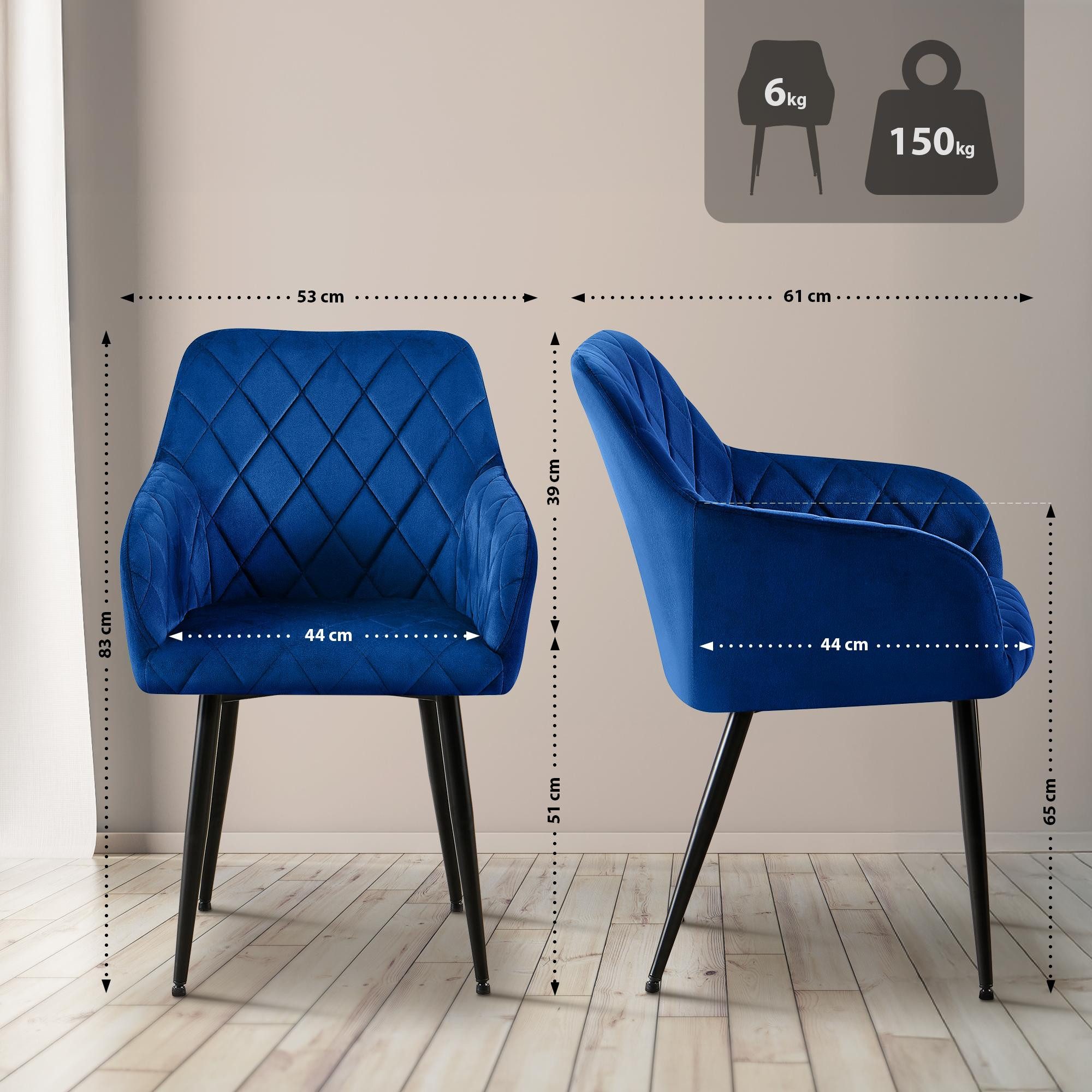 CLP Esszimmerstuhl Monett (2er Set), gepolsterte günstig online kaufen