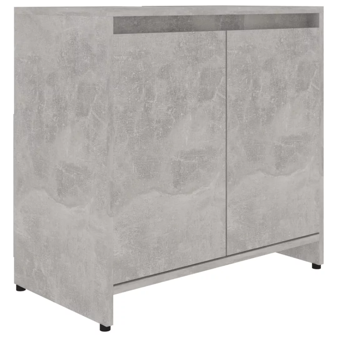 Vidaxl Badezimmerschrank Betongrau 60x33x61 Cm Spanplatte günstig online kaufen