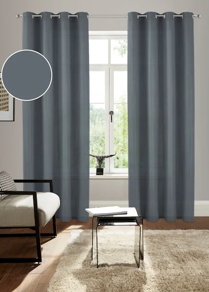 Bruno Banani Vorhang »Lagan«, (2 St.), 2-er Set, gewebt, Microfaser, versch günstig online kaufen