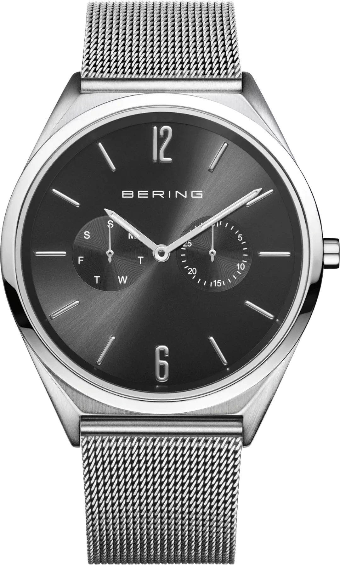 Bering Armbanduhr mit Milanaise Armband Slim Design 17140-002 Herrenuhr günstig online kaufen