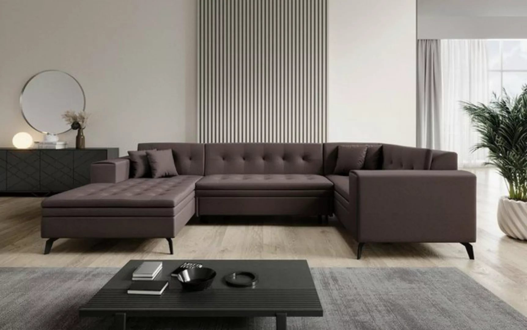 Luxusbetten24 Sofa Designer Sofa Neola, mit Schlaffunktion günstig online kaufen