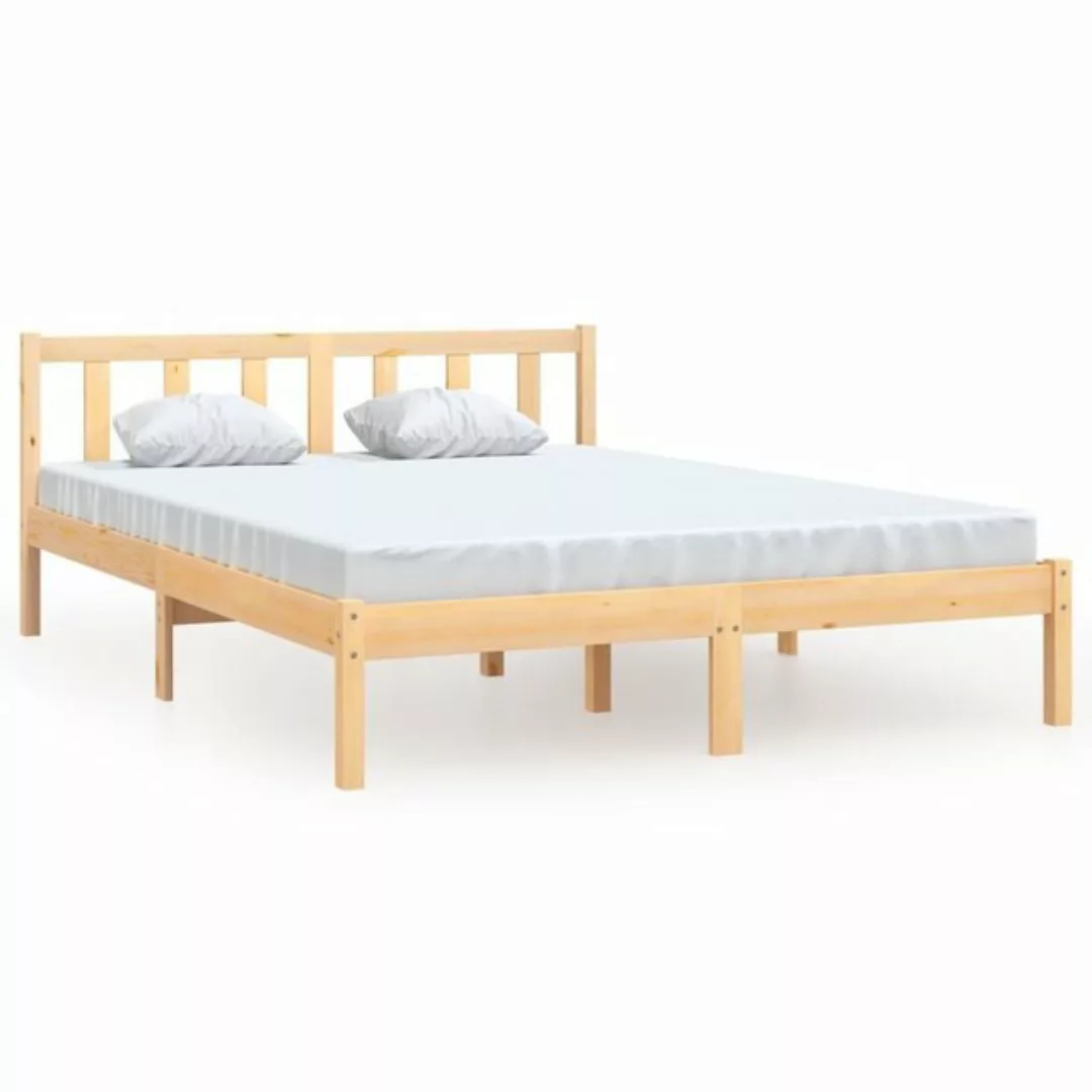 furnicato Bett Massivholzbett Kiefer 150x200 cm günstig online kaufen