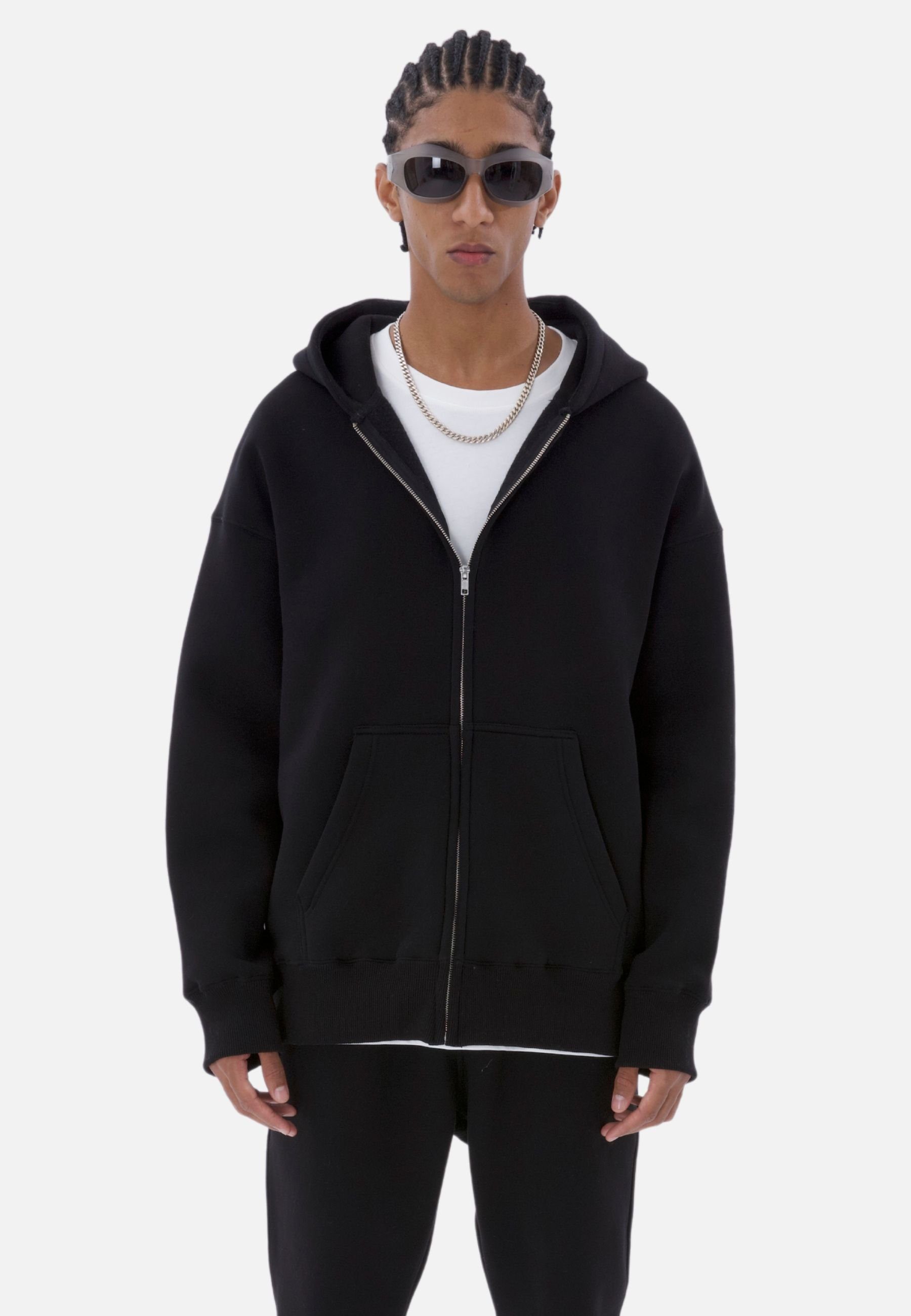 COFI Casuals Sweatjacke Basic Oversized Zip-Hoodie, günstig online kaufen