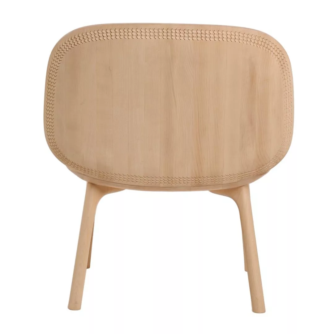 Zanat - Unna Lounge Stuhl - ahorn weiß/geölt/LxBxH 62x67x72cm günstig online kaufen