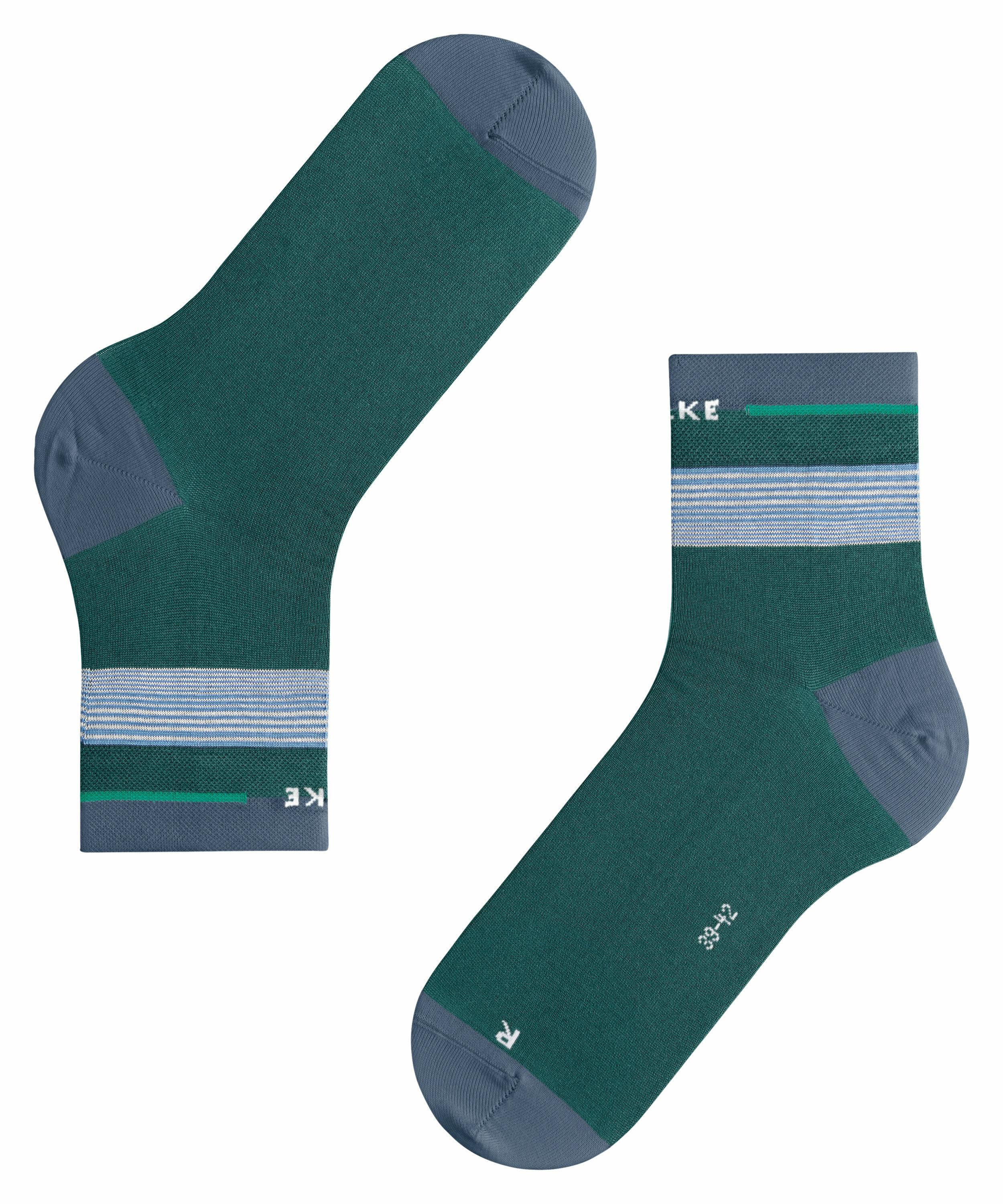 FALKE Nature Bond Socken, 44-45, Blau, Streifen, Baumwolle (Bio), 12449-738 günstig online kaufen