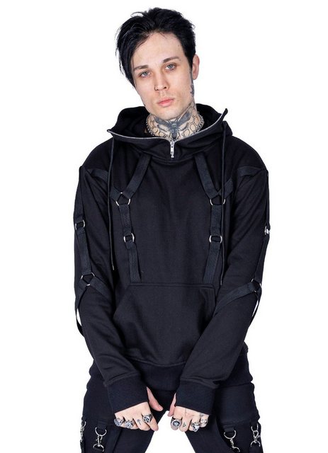 Chemical Black Hoodie Titan Gothic Metal Zips Punk Hoodie Sweatshirt günstig online kaufen