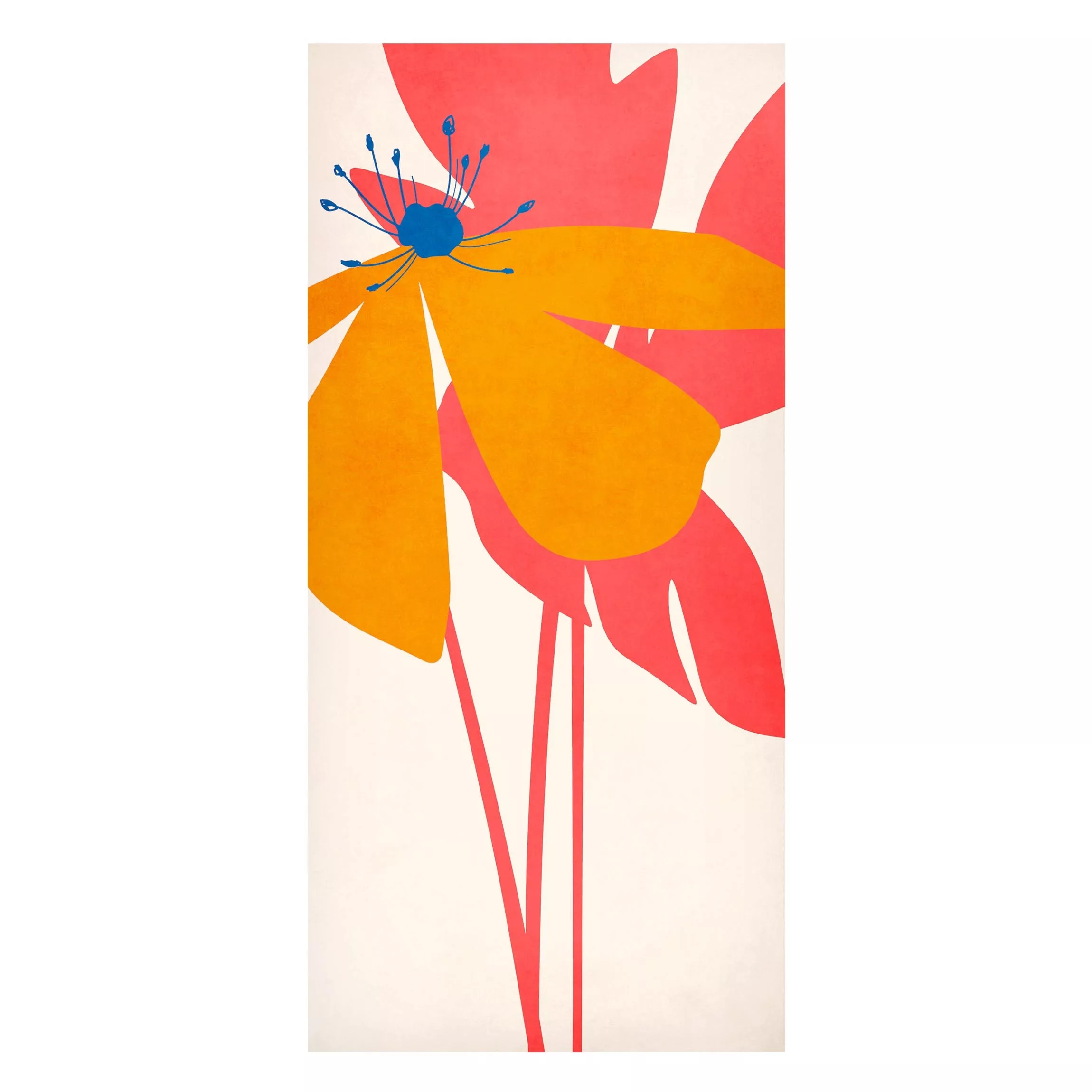 Magnettafel Floral Beauty Pink And Orange günstig online kaufen