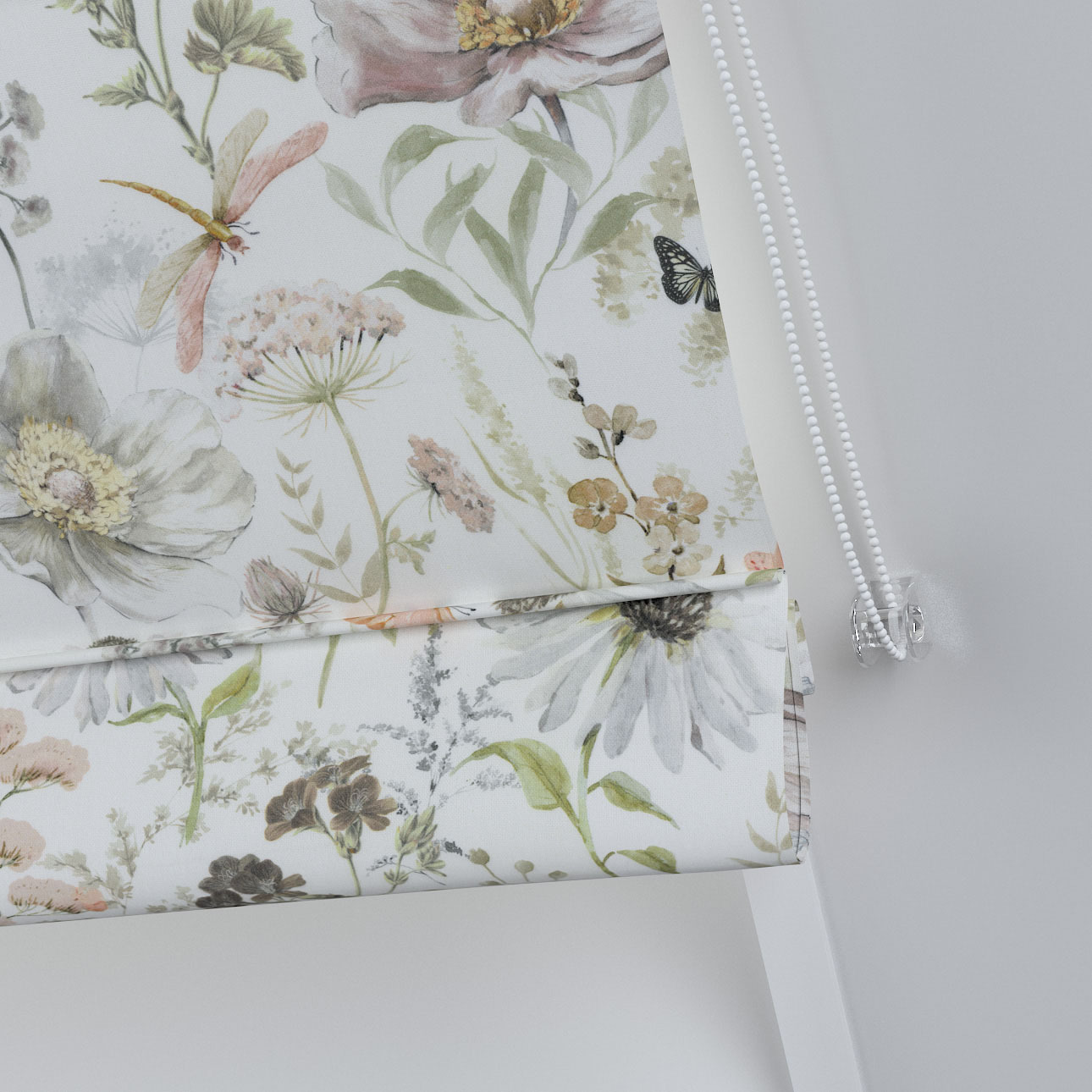 Dekoria Dachfenster-Raffrollo Rimini, weiß-beige, 50 x 60 cm günstig online kaufen