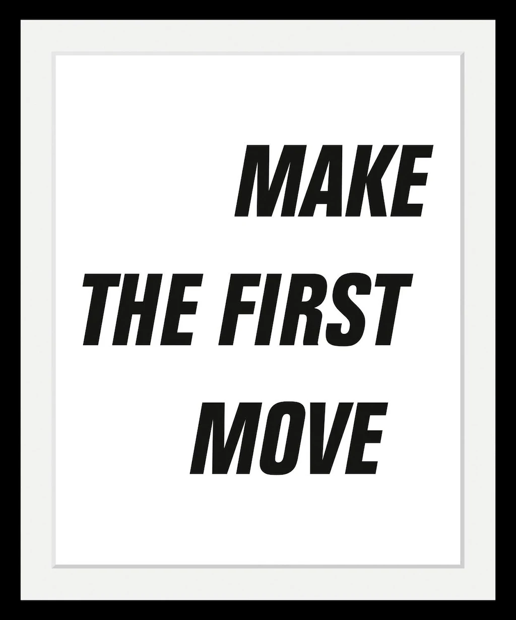 queence Bild "First Move", in 3 Größen, gerahmt günstig online kaufen