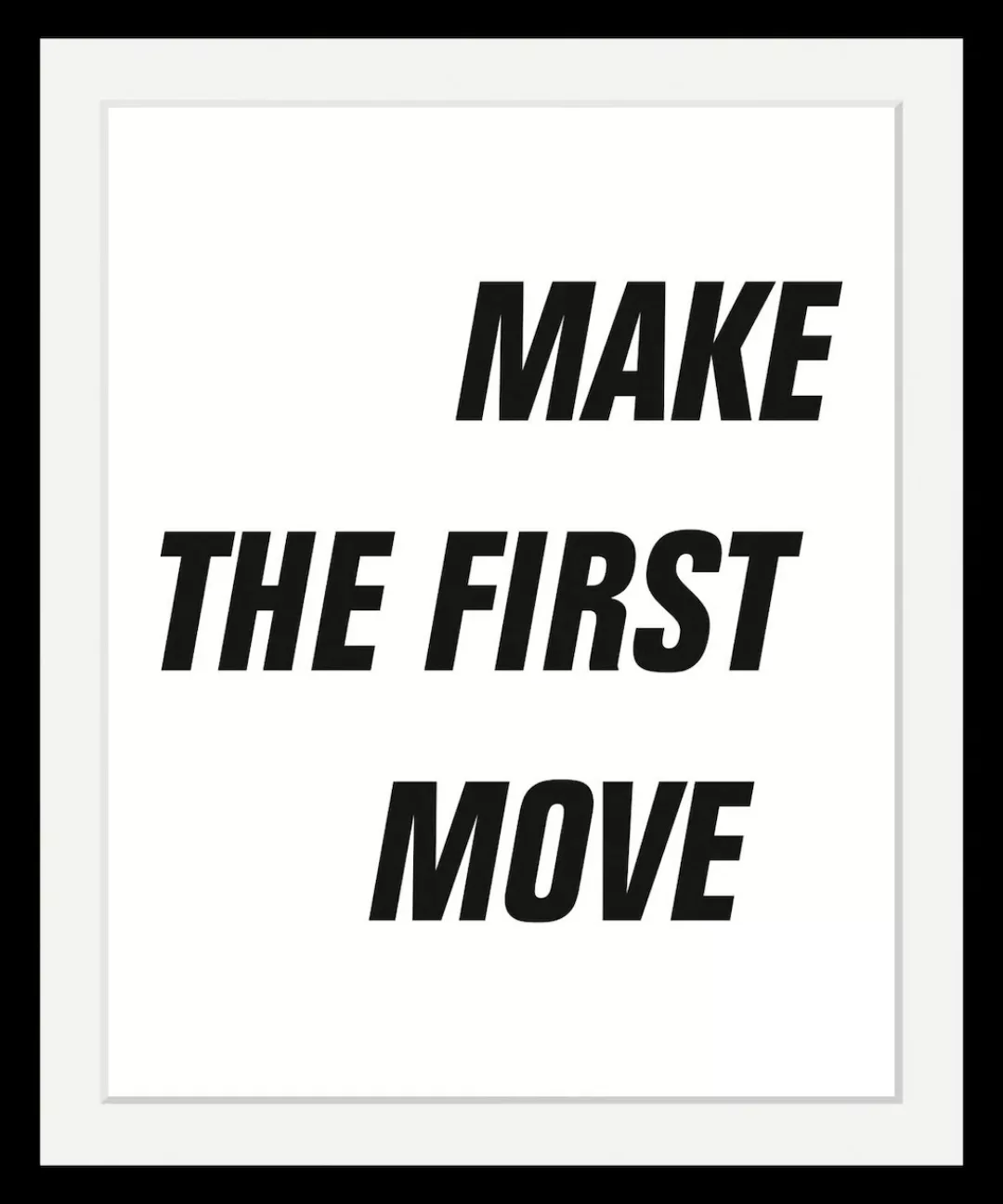 queence Bild »First Move«, in 3 Größen, gerahmt günstig online kaufen