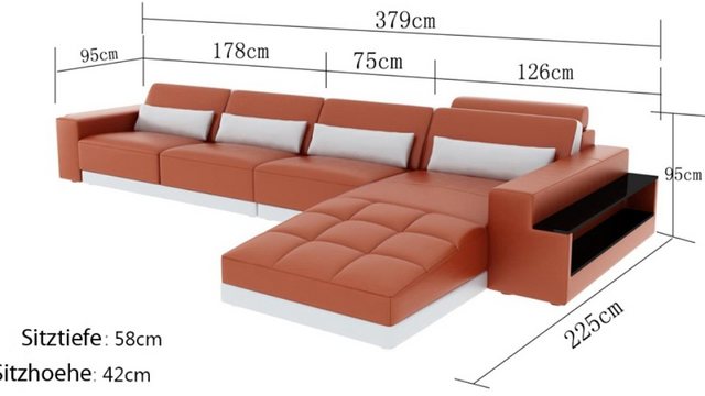 JVmoebel Ecksofa, Made in Europa günstig online kaufen