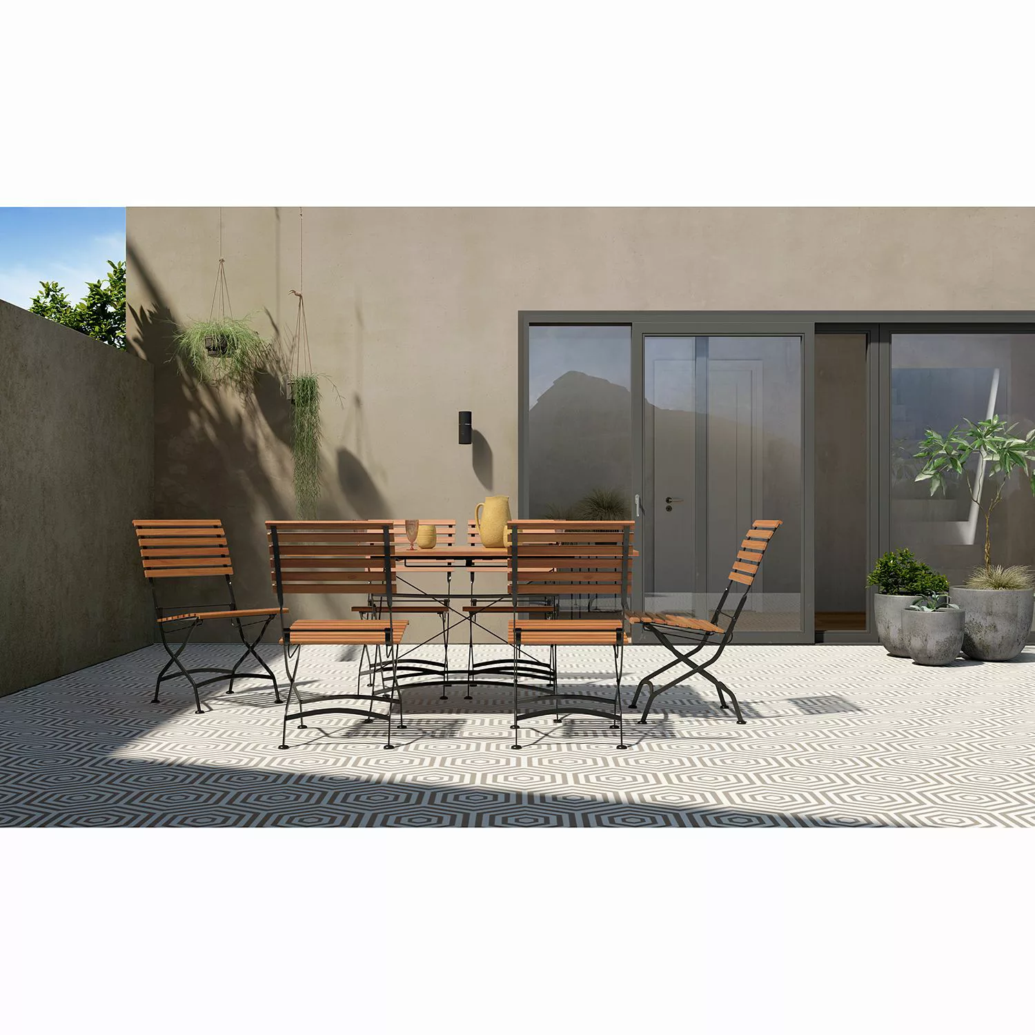 home24 Gartenessgruppe Tuscany III (7-tlg.) günstig online kaufen