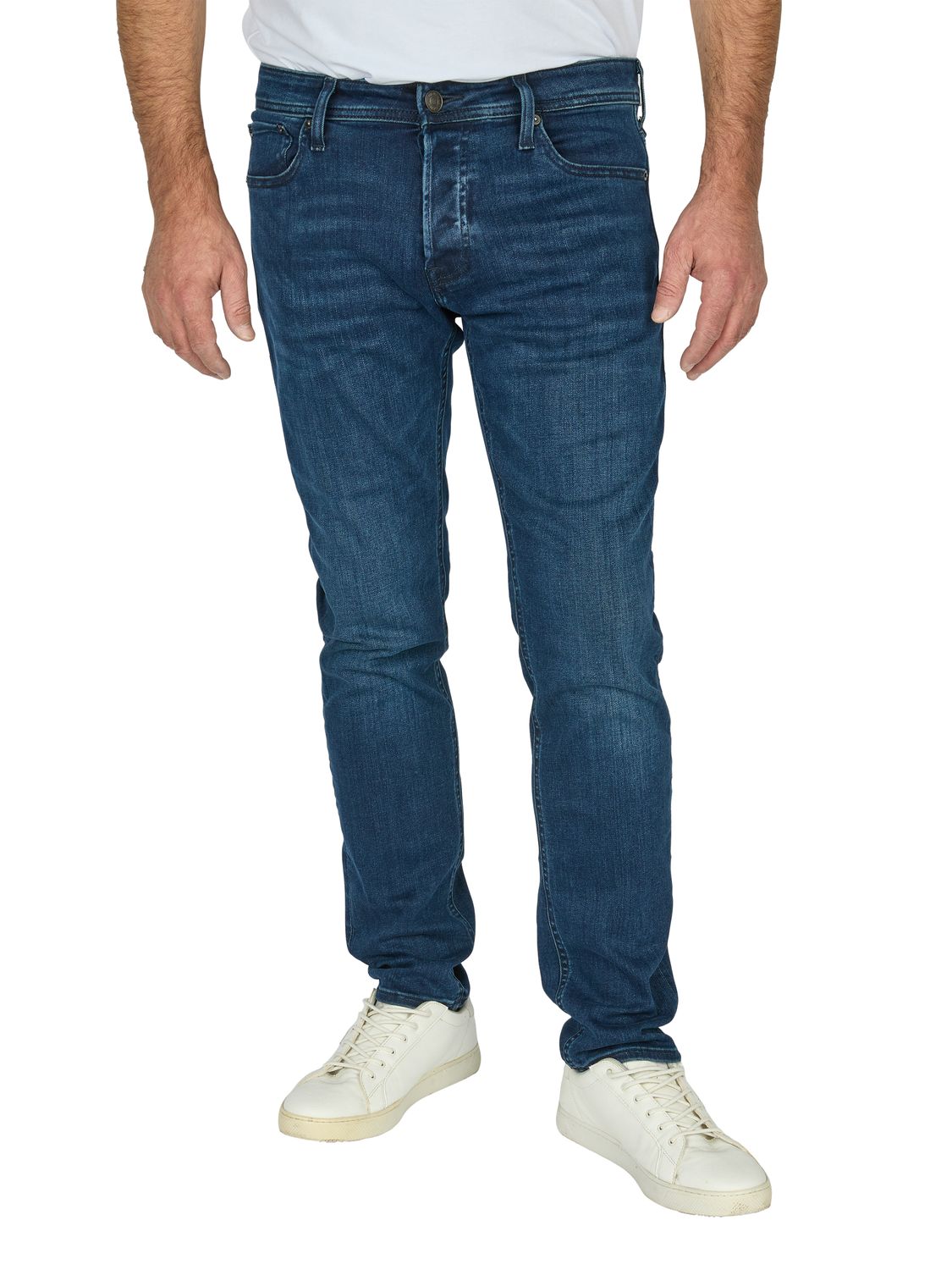 Jack & Jones Jeans Herren lang Stretch Slim Fit JJIGLENN günstig online kaufen