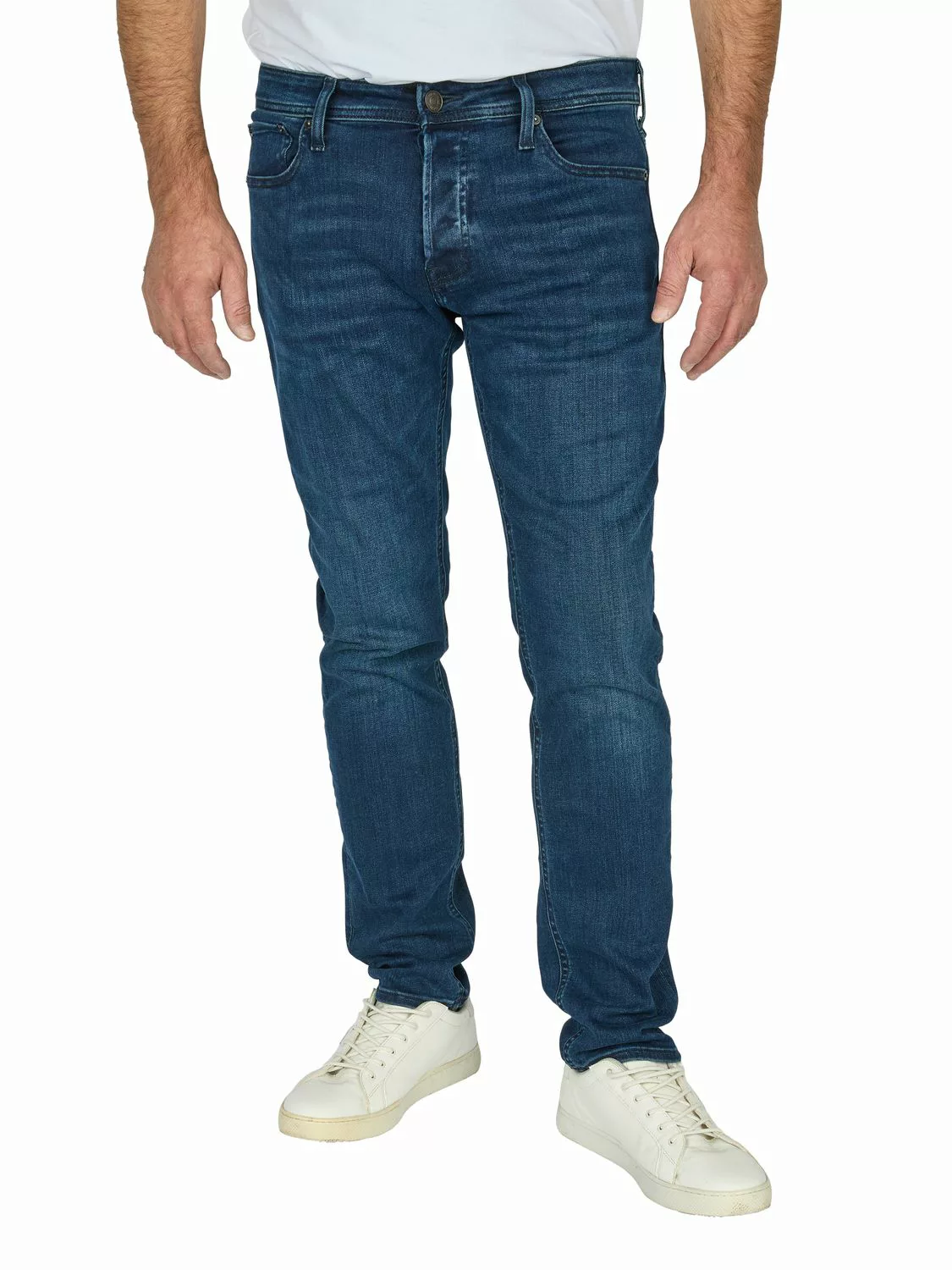 Jack & Jones Jeans Herren lang Stretch Slim Fit JJIGLENN günstig online kaufen