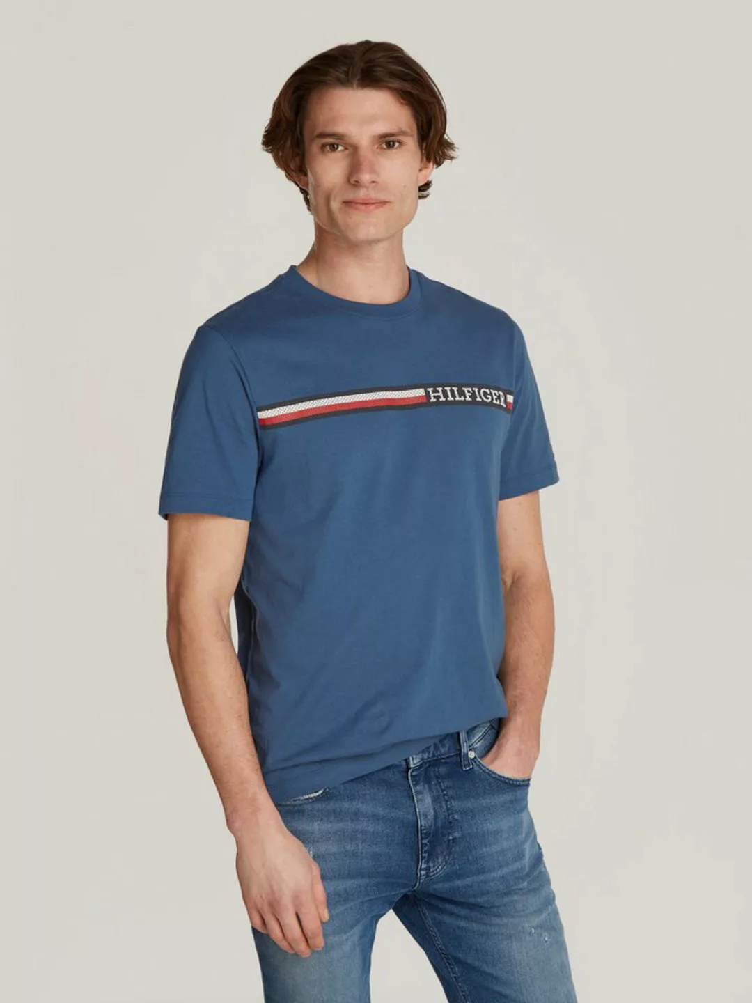 Tommy Hilfiger T-Shirt CHEST STRIPE TEE günstig online kaufen