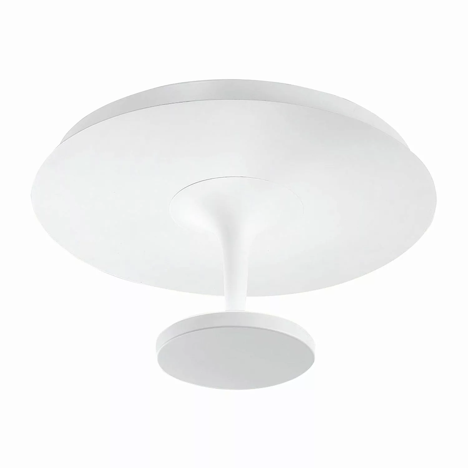 home24 Fabas Luce LED-Deckenleuchte Tulpe Stahl Weiß 40x19x40 cm (BxHxT) 1- günstig online kaufen
