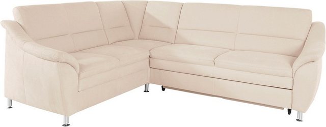 Places of Style Ecksofa "Cardoso L-Form", Federkern, wahlweise mit Bett, Sc günstig online kaufen