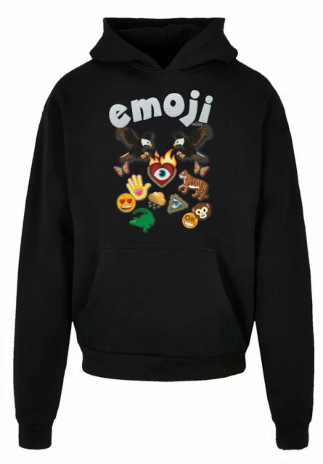 F4NT4STIC Kapuzenpullover emoji couture logo with icons Premium Qualität günstig online kaufen