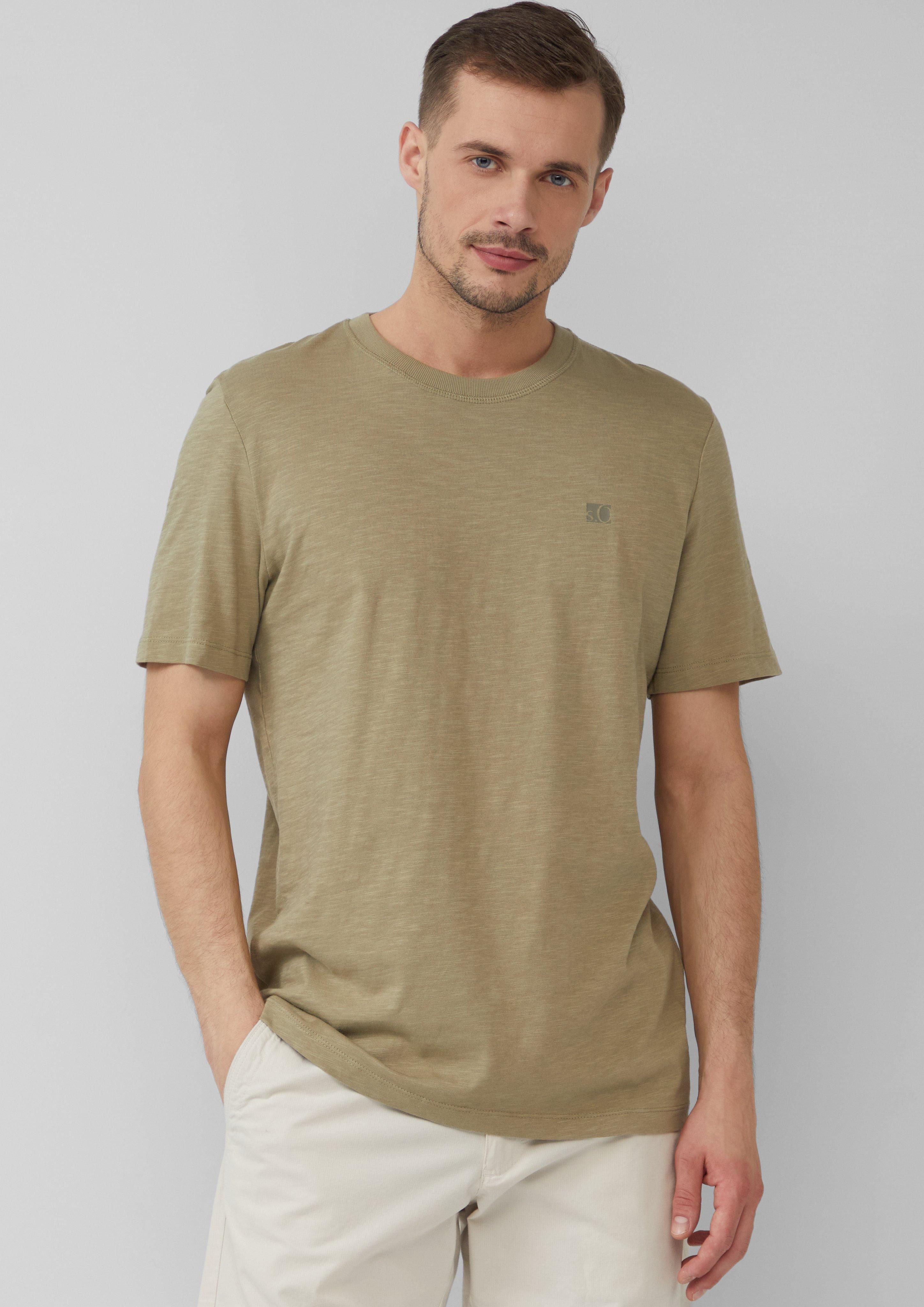 s.Oliver Kurzarmshirt Luftiges T-Shirt mit V-Ausschnitt günstig online kaufen