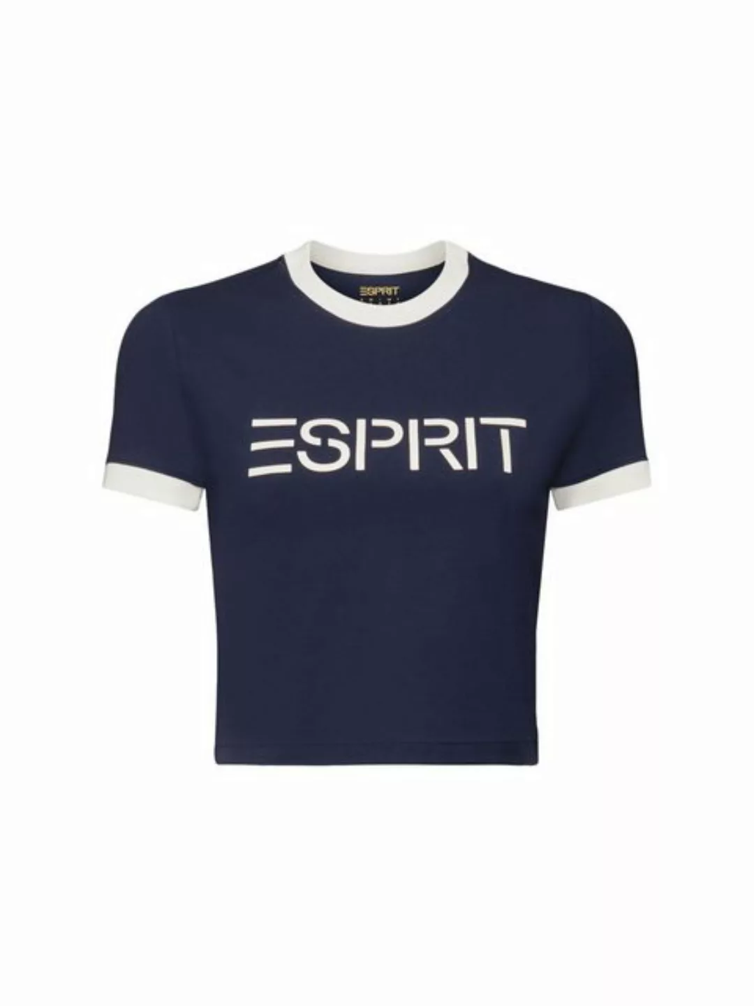 Esprit T-Shirt Logo-T-Shirt aus Baumwolljersey (1-tlg) günstig online kaufen