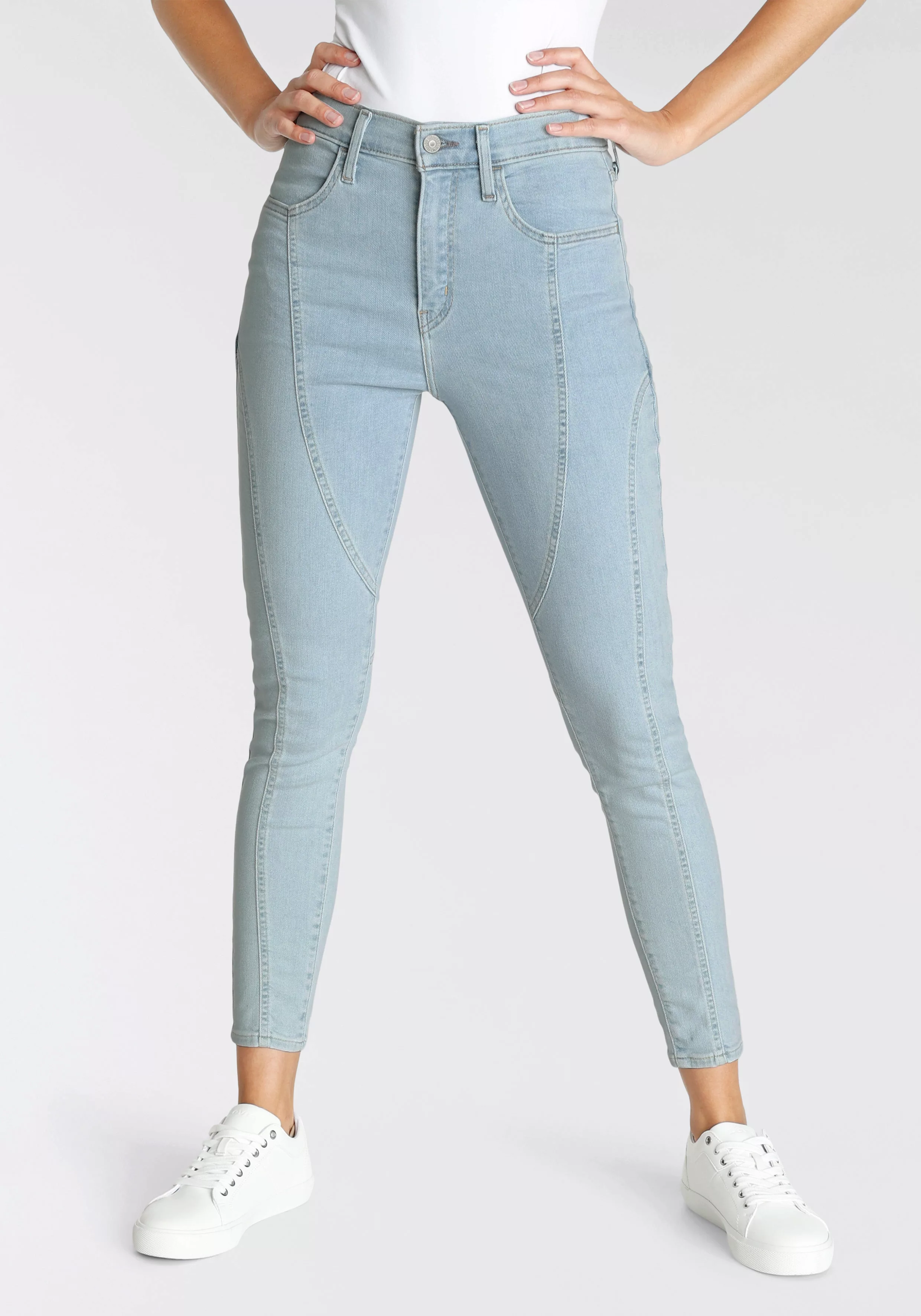 Levis Skinny-fit-Jeans "720 ZIP FRONT", Biker- Look günstig online kaufen
