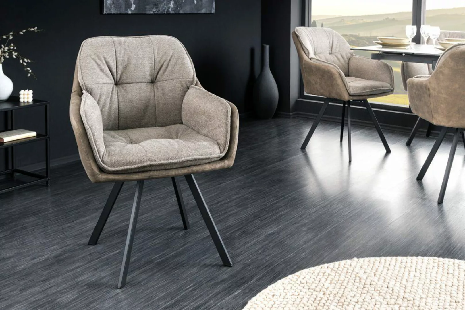 riess-ambiente Armlehnstuhl MR. LOUNGER vintage taupe günstig online kaufen