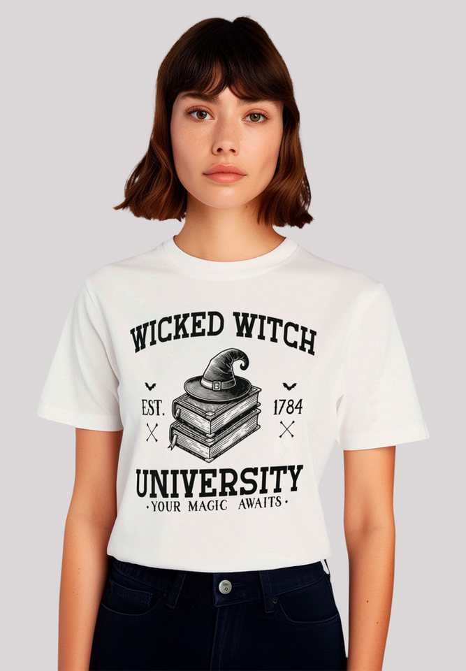 F4NT4STIC T-Shirt Halloween University Wicked witch Premium Qualität, Hallo günstig online kaufen