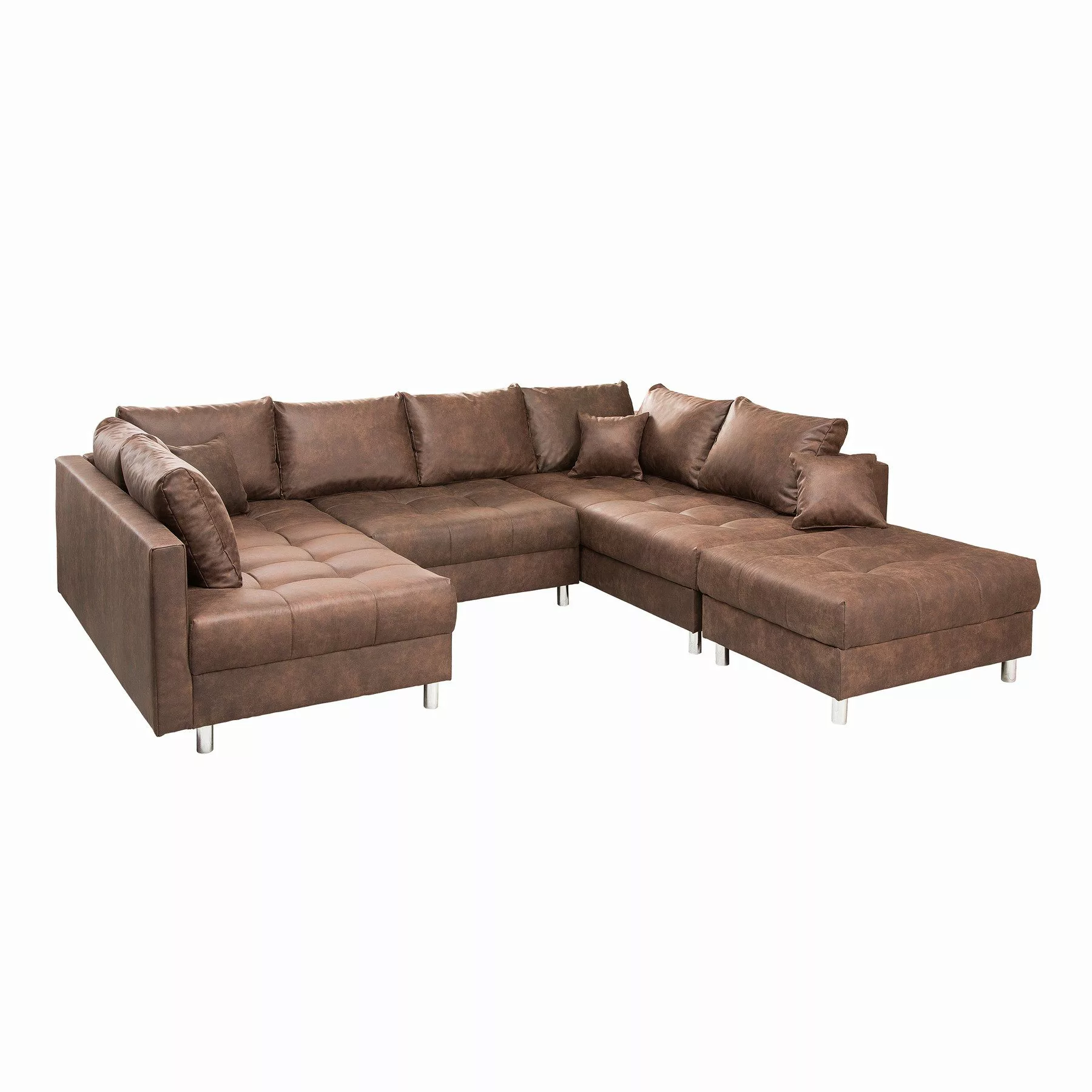 riess-ambiente Wohnlandschaft KENT 305cm braun, Set günstig online kaufen
