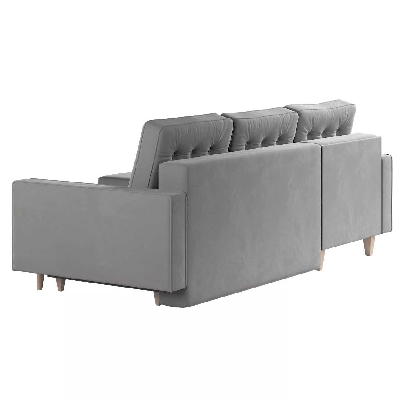 Ausklappbares Ecksofa Svein, grau, 224x164x91, Polsterstoffe (RI91) günstig online kaufen