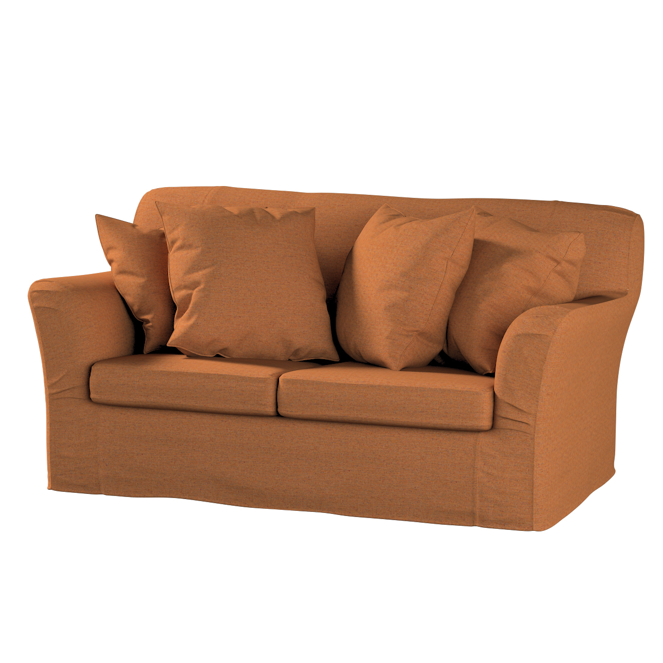 Bezug für Tomelilla 2-Sitzer Sofa nicht ausklappbar, orange, Sofahusse, Tom günstig online kaufen