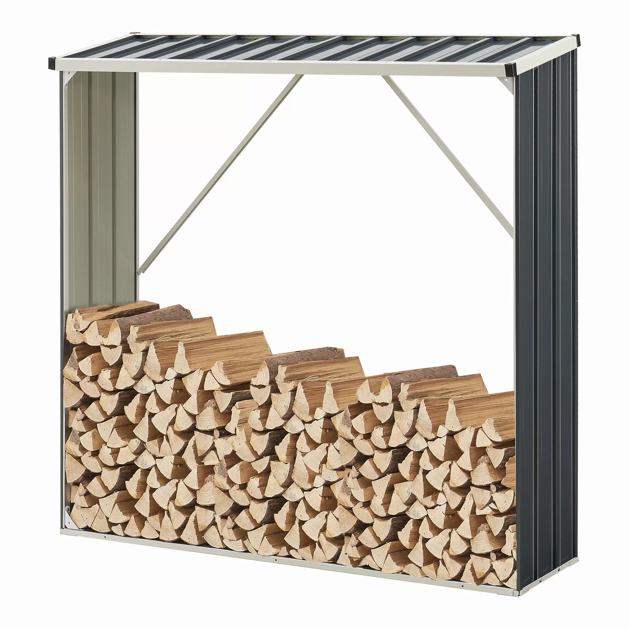 casa.pro Kaminholzregal, BxTxH:155x45x157 cm, »Kalmar« Brennholzunterstand günstig online kaufen