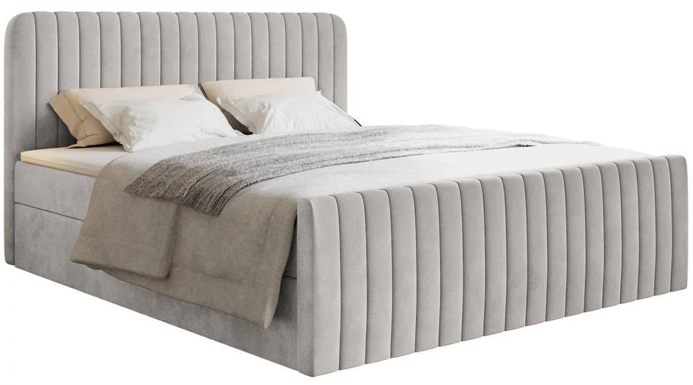NADUVI Collection | Boxspringbett Adrien Samt mit Stauraum 200x200 günstig online kaufen