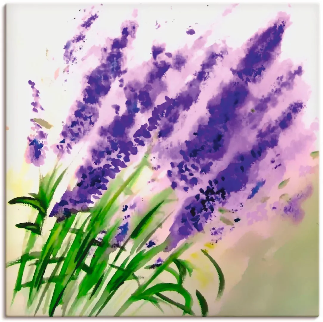 Artland Leinwandbild "Lavendel-aquarell", Blumen, (1 St.), auf Keilrahmen g günstig online kaufen