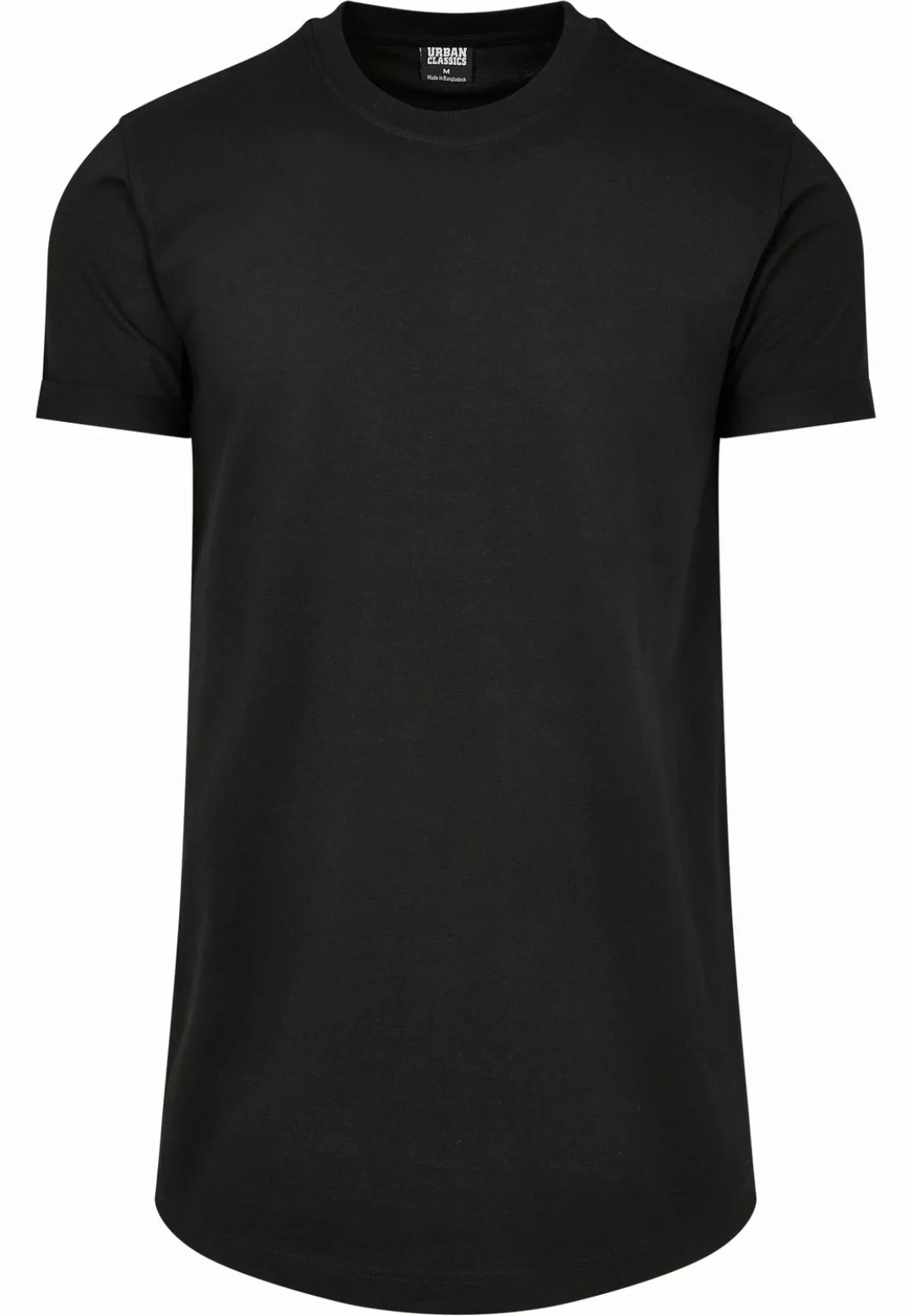 Urban Classics Herren Rundhals T-Shirt Short Shaped Turn Up günstig online kaufen