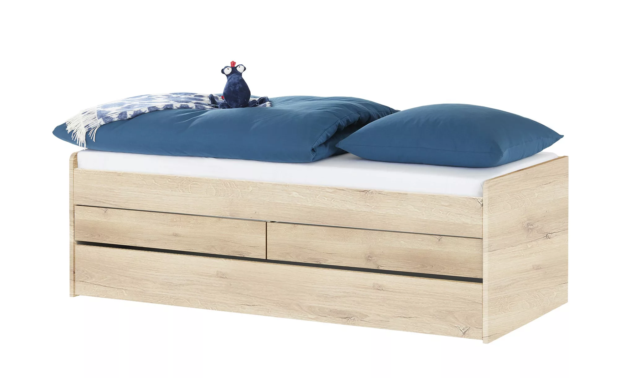 Duobett mit Stauraum  Grow Up - holzfarben - 127 cm - 66 cm - Betten > Bett günstig online kaufen