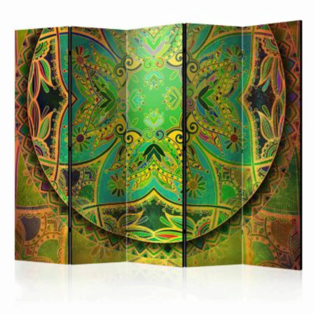 artgeist Paravent Mandala: Emerald Fantasy II [Room Dividers] mehrfarbig Gr günstig online kaufen