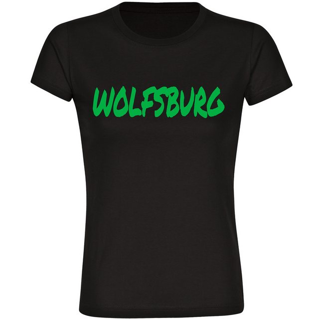 multifanshop T-Shirt Damen Wolfsburg - Textmarker - Frauen günstig online kaufen